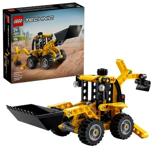 Конструктор LEGO TECHNIC Экскаватор-погрузчик, 104 деталей, 7+, 42197