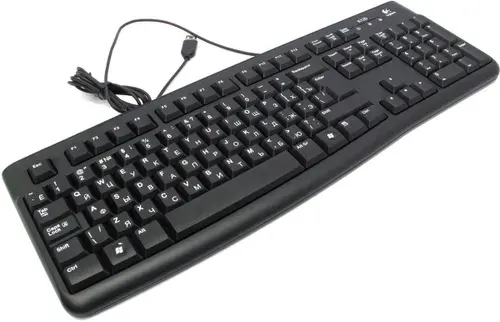 Клавиатура проводная LOGITECH K120 черный (USB, 104 клавиши) (920-002522)