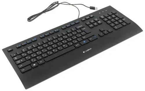 Проводная клавиатура Logitech K280e USB (920-005215), полноразмерная, 104 клавиши, черный