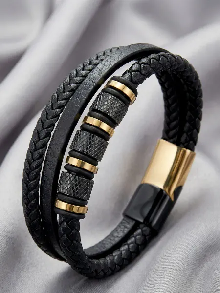 Luxottire Браслет мужской из экокожи