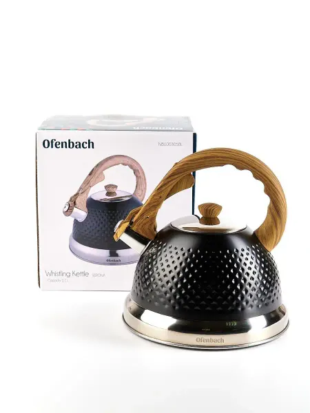Ofenbach Чайник 2,7 л. из нержавеющей стали со свистком NB 100305BL
