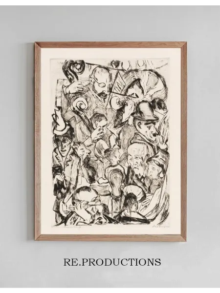 Re.productions Постер Gesichter Pl.13 - Max Beckmann