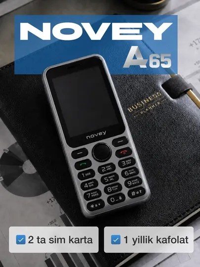 Мобильный телефон Novey A65, тонкий металл, без камеры, 2 SIM