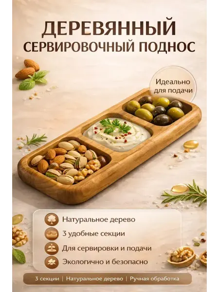 Юляшка менажница для закусок и снеков