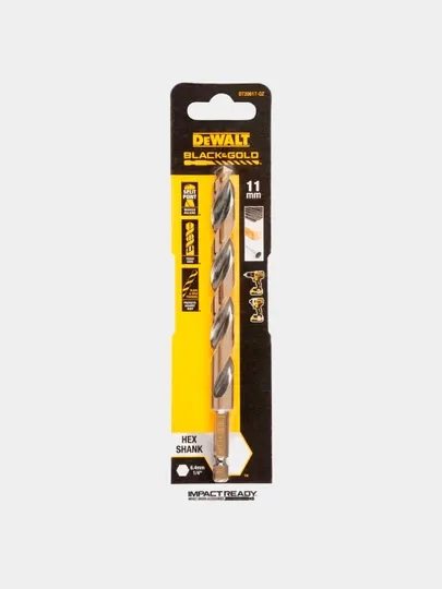 Сверло по металлу DeWALT "BLACK&GOLD" 11 х 106 х 144 мм DT20617-QZ