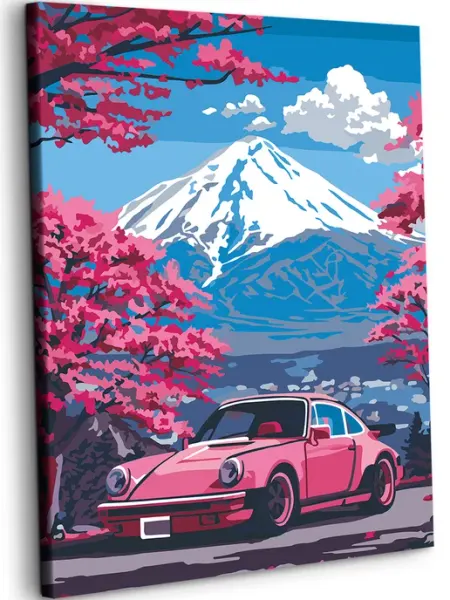 Art on Canvas Ретро автомобиль Картина по номерам на холсте 40х50 см