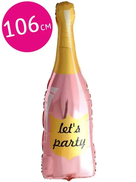 Riota Воздушный шар Бутылка шампанского, Lets party, 106 см
