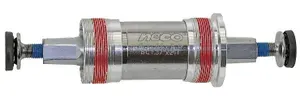 Каретка-картридж для велосипеда NECO корпус 68мм 107,5/20,5мм вал Cr-Mo, чашки алюминий, промподшипники
