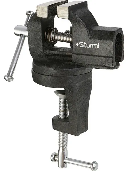 Sturm! Мини тиски слесарные настольные поворотные 1075-12-040