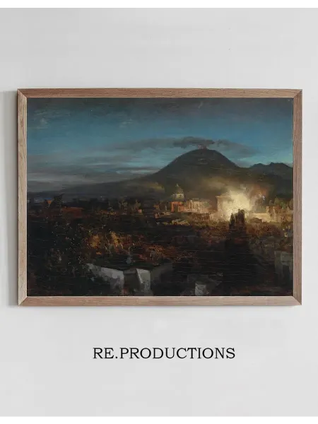 Re.productions Постер Feuerwerk In Toree Dell - Oswald Achenbach