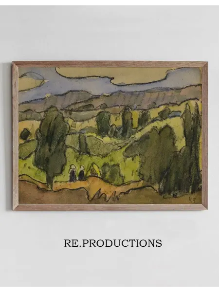 Re.productions Постер Paysage aux alentours de Pont Aven - Emile Bernard