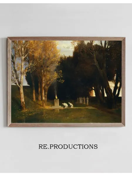 Re.productions Постер The Sacred Grove - Arnold Böcklin