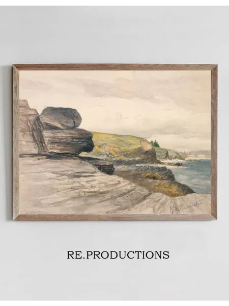 Re.productions Постер Newport Scene - Edward Mitchell Bannister