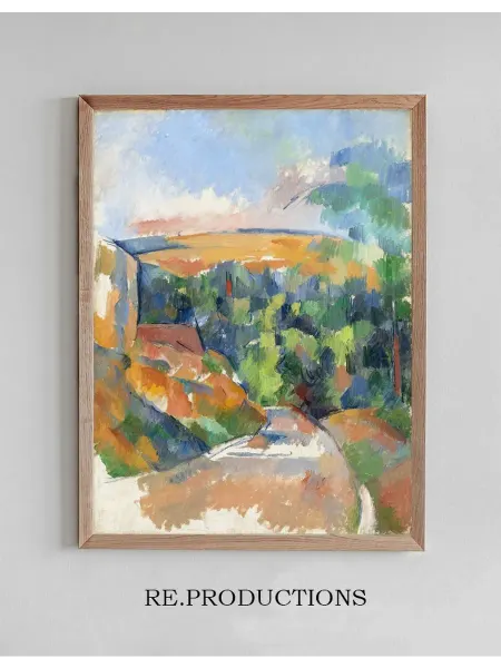 Re.productions Постер The Bend in the Road - Paul Cézanne
