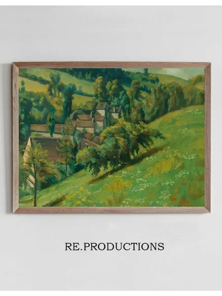Re.productions Постер A View of Molosmes - Emile Bernard