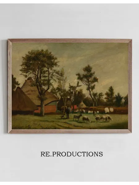 Re.productions Постер Farmhouse - Henri de Braekeleer