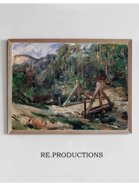 Re.productions Постер Tiroler Landschaft Mit Brücke - Lovis Corinth