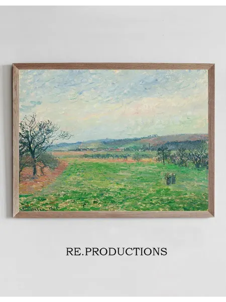 Re.productions Постер Les Coteaux De Gisors, Temps Gris - Camille Pissarro