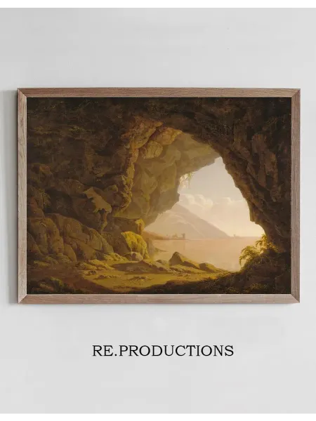 Re.productions Постер Cavern, near Naples - Joseph Wright of Derby