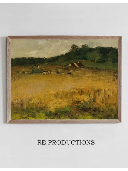 Re.productions Постер Wheat Field - William Merritt Chase