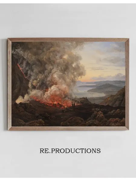 Re.productions Постер Eruption of the Volcano - Johan Christian Dahl