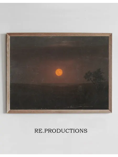 Re.productions Постер Moonlight, Church’s farm - Frederic Edwin Church