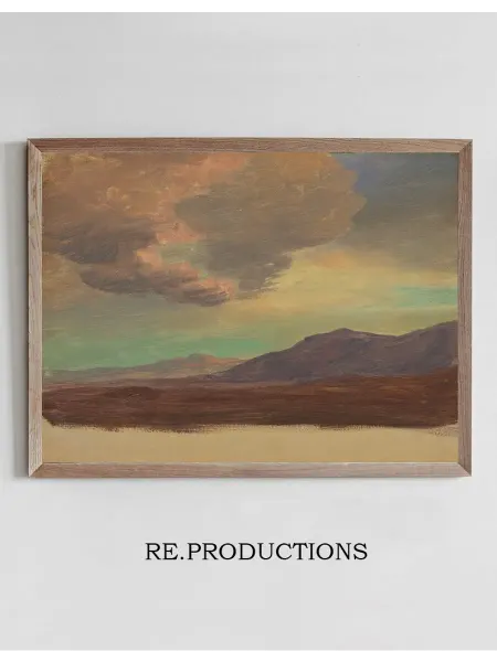 Re.productions Постер Landscape, near Palestine - Frederic Edwin Church