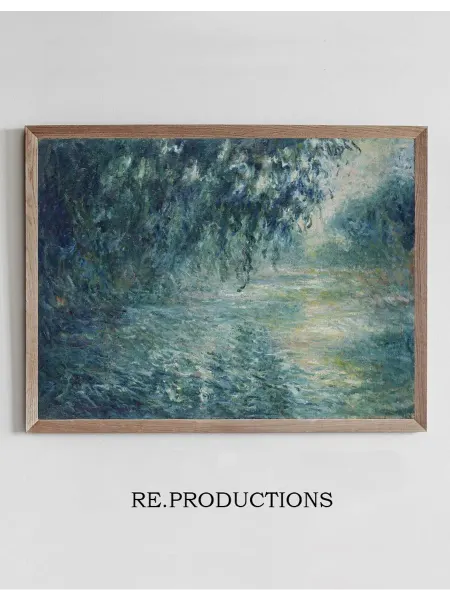 Re.productions Постер Morning on the Seine - Claude Monet