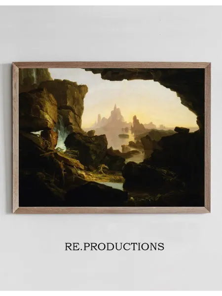 Re.productions Постер The Subsiding of the Waters of the - Thomas Cole
