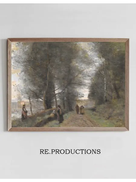 Re.productions Постер Ville d’Avray - Jean-Baptiste-Camille Corot