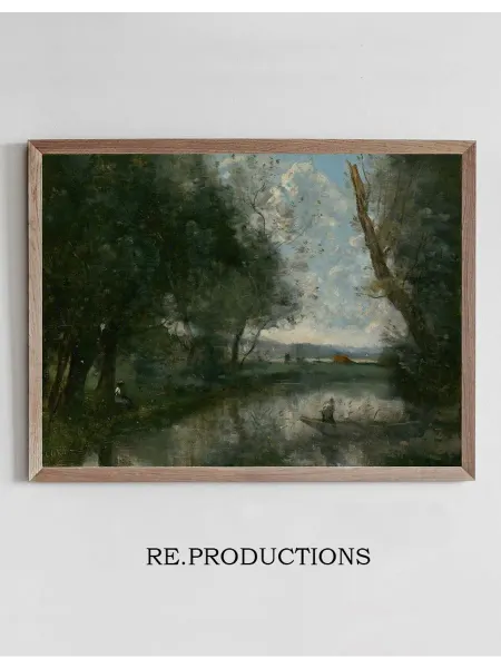 Re.productions Постер Landscape - Jean-Baptiste-Camille Corot