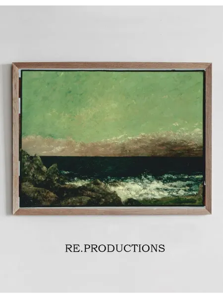 Re.productions Постер The Mediterranean - Gustave Courbet