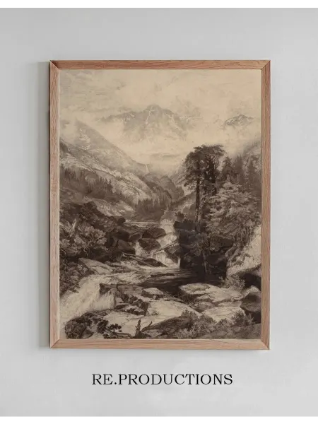 Re.productions Постер Mountain of the Holy Cross - Thomas Moran