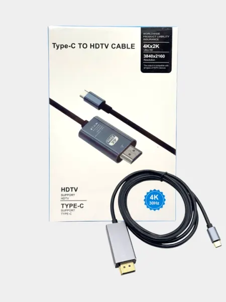Type C на HDMI 1080р 4K поддерживает Кабель переходник с 60 Гц 2 метровый
