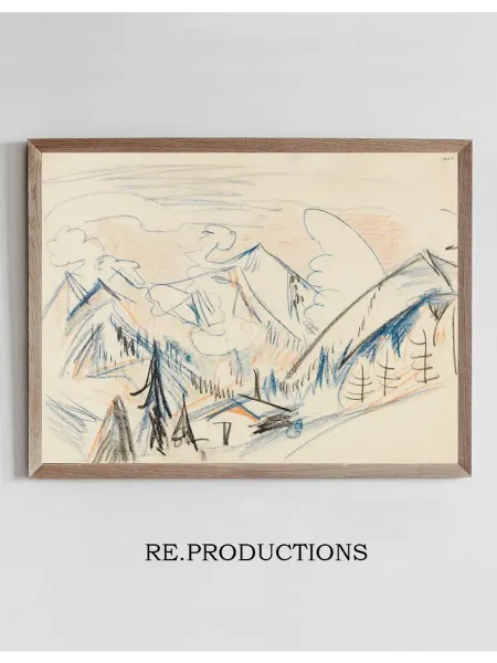 Re.productions Постер Stafelalp - Ernst Ludwig Kirchner
