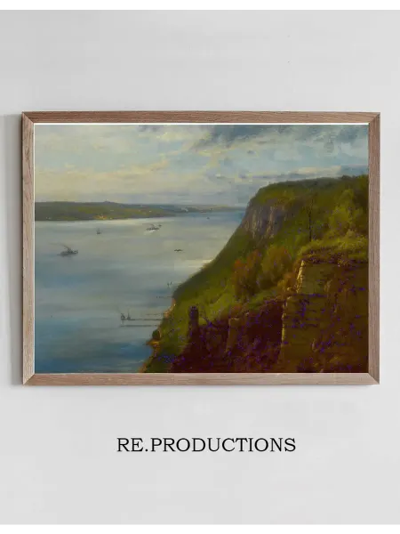 Re.productions Постер Palisades on the Hudson - George Inness