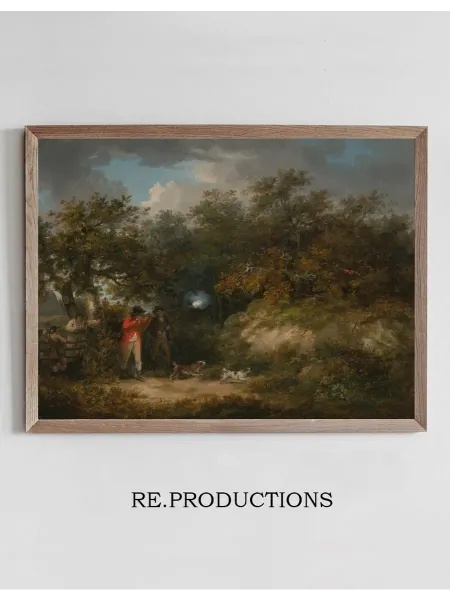Re.productions Постер Pheasant Shooting - George Morland