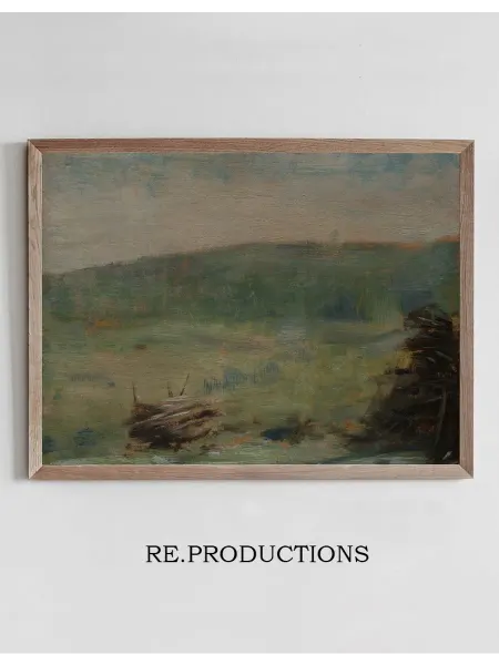 Re.productions Постер Landscape at Saint-Ouen - Georges Seurat