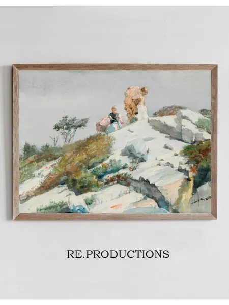 Re.productions Постер Rough Work - Winslow Homer