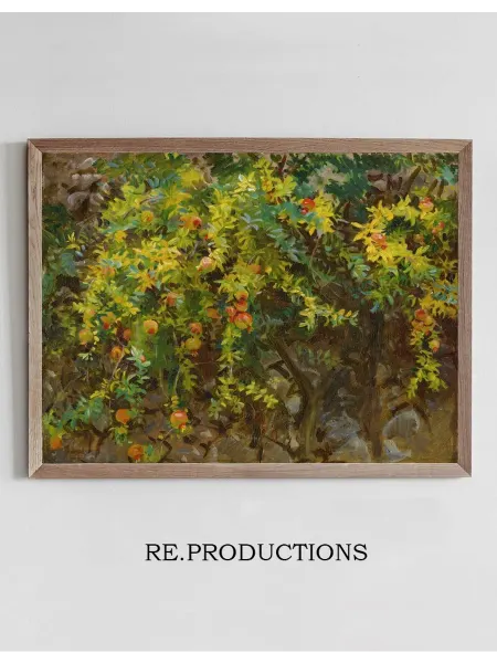 Re.productions Постер Pomegranates, Majorca - John Singer Sargent