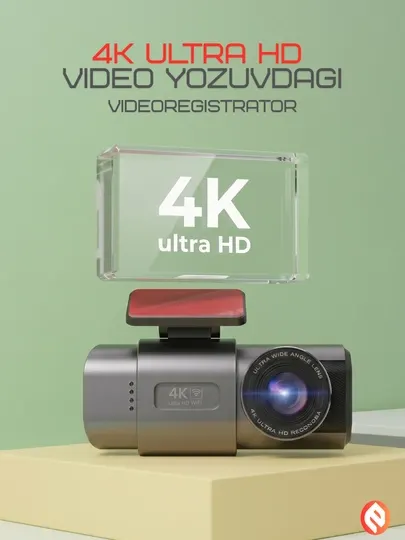 Видеорегистратор с двумя камерами: передняя 4K Ultra HD и задняя 1080P + GPS-трекер