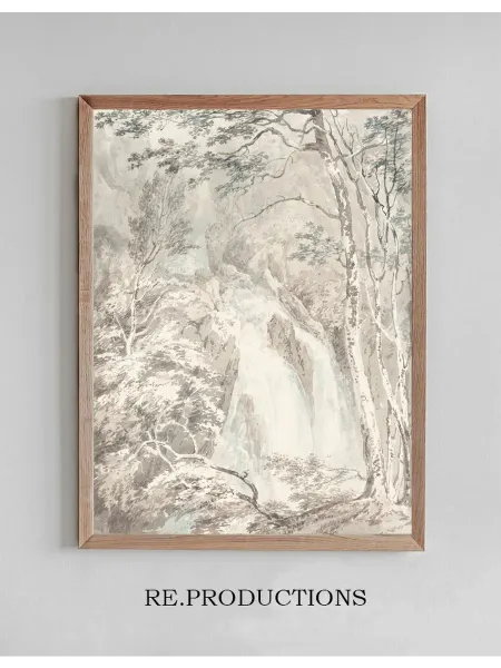 Re.productions Постер A Waterfall - Joseph Mallord William Turner