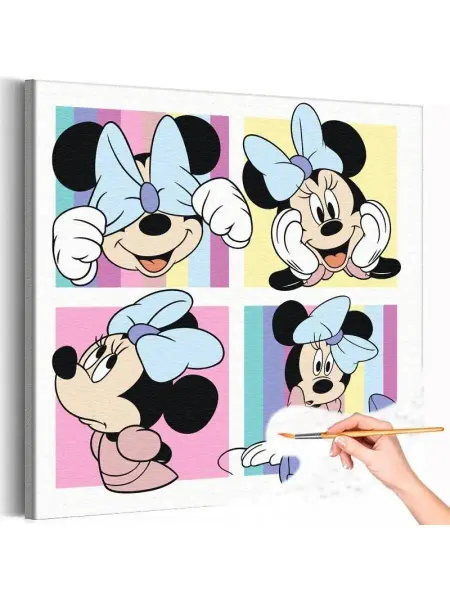 Живопись по номерам Картина по номерам Мини Маус Плакат Герои Mickey Mouse