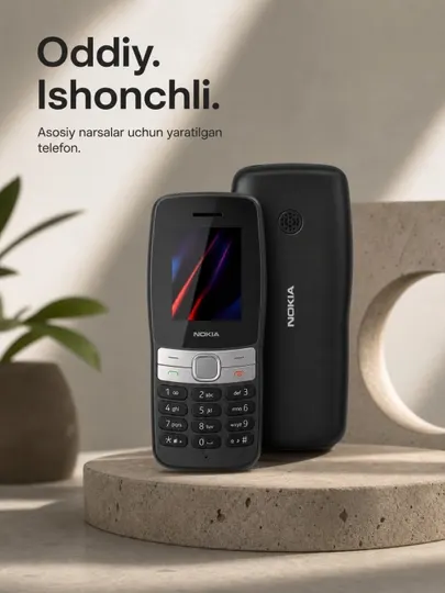Кнопочный телефон Nokia Классик для повседневного использования, звонков и SMS