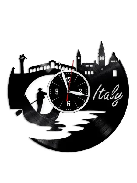 VinylLab Венеция (Италия) - часы из пластинки