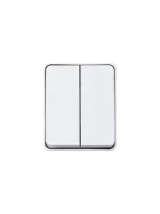 Выключатель 2-клавишный Systeme Electric AtlasDesign Profi54 10AX Белый 10A, 250 В, IP54 ATN540151