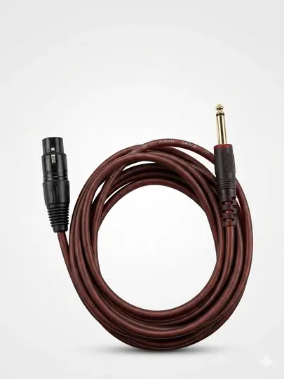 Микрофонный кабель Canon XLR → 6.35mm Jack Длина: 3m / 5m / 10m