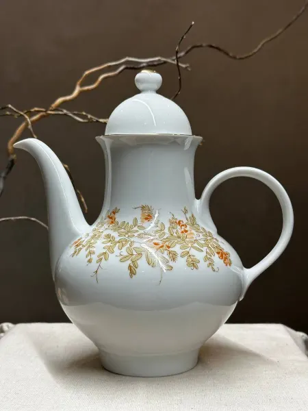 ПОСУДА СССР Винтажный фарфоровый доливной чайник (кофейник), ГДР