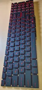 Клавиатура с красной подсветкой для MSI GV72, GF75, GL63, GL62, GL73, GP75, GP65, GV62, Leopard_10SCSR, 10SCXR, 10SDR