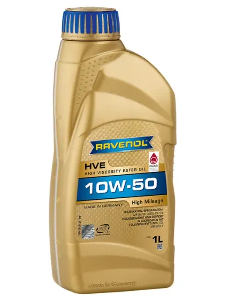 RAVENOL Моторное масло HVE 10W-50 для автомобилей с большим пробегом